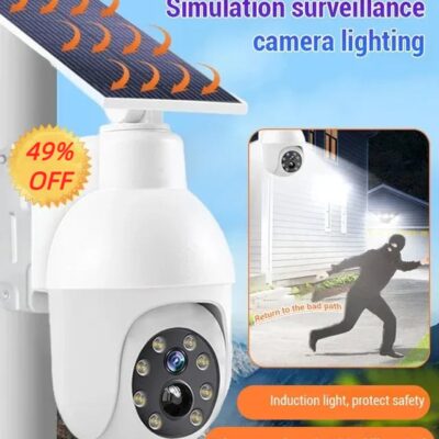 Simulated surveillance camera street light