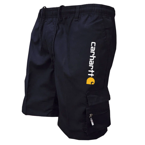 Men's Zipper Pockets Hiking Athletic Running Shorts